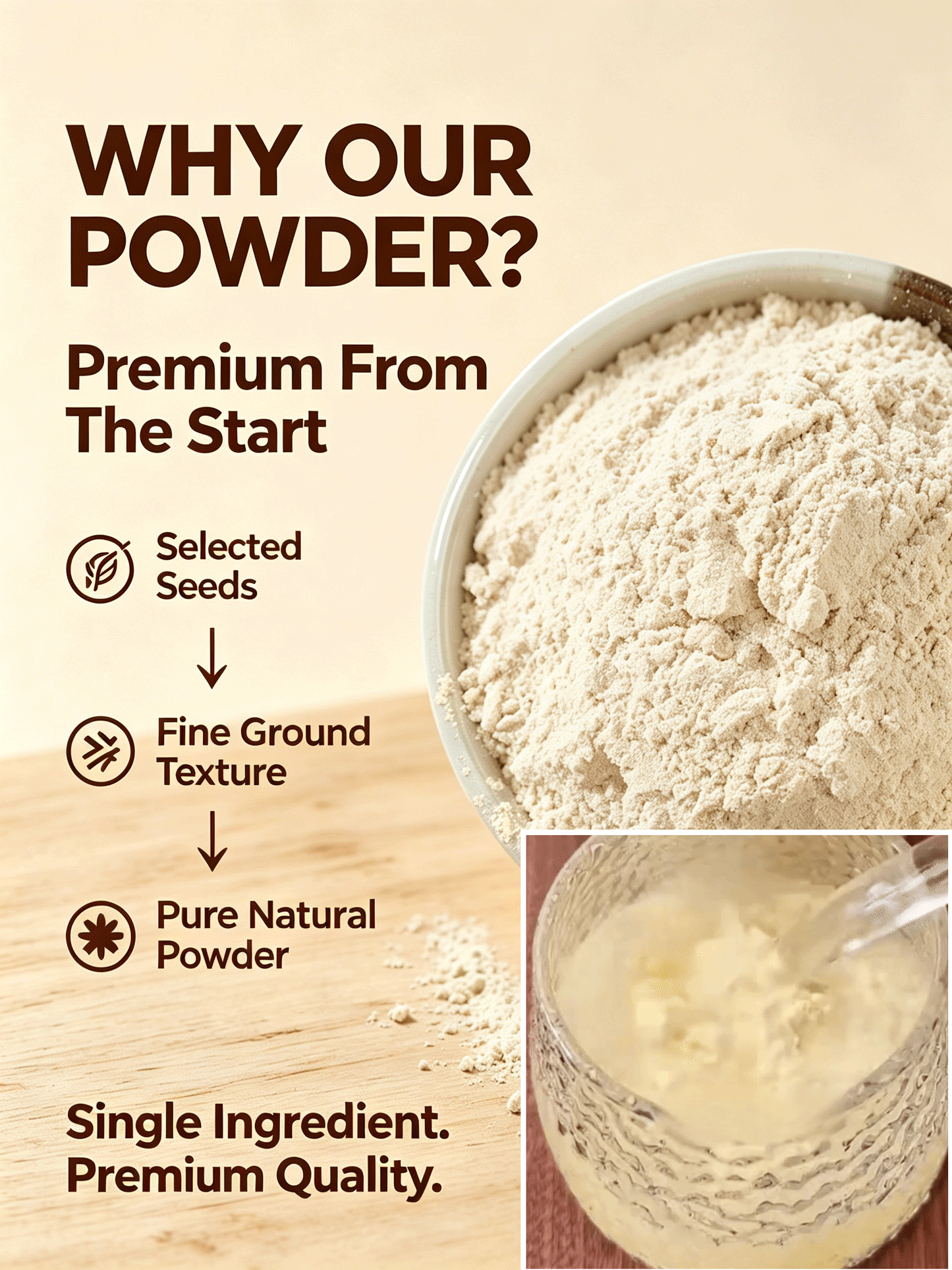 🍈 Premium Seed Powder Blend | Smooth Taste, Easy Nutrition