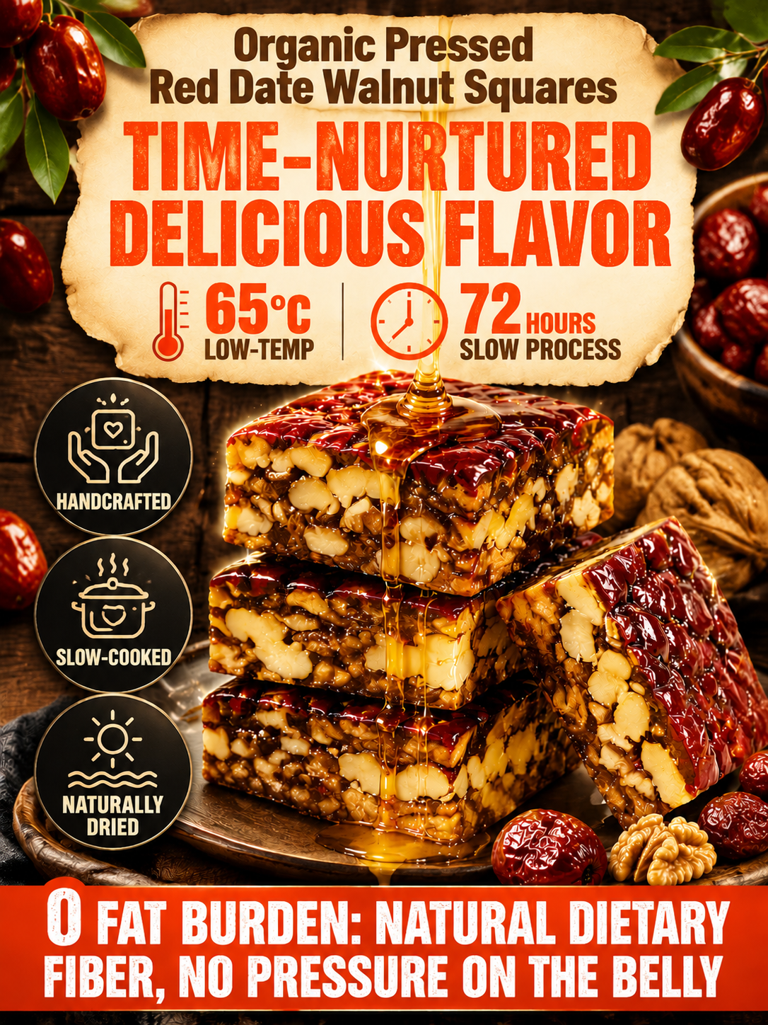 🍿Premium Jujube Walnut Snack Bars