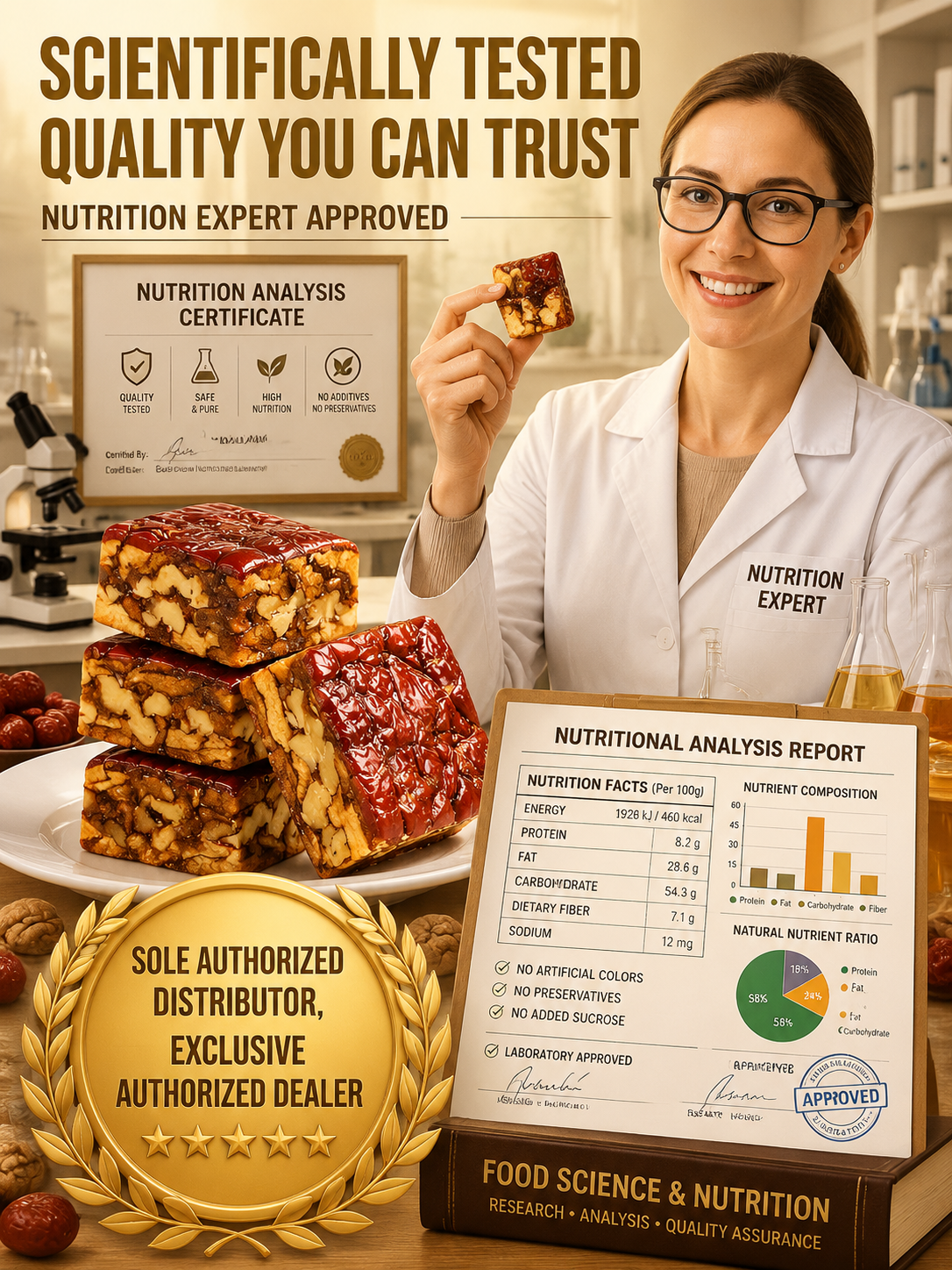 🍿Premium Jujube Walnut Snack Bars